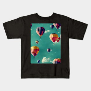 Flying hot air balloons Kids T-Shirt